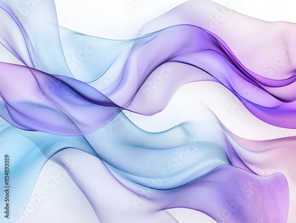 Obraz Abstract background with soft waves of purple and blue colors
