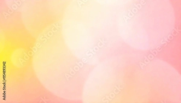 Fototapeta The image is an abstract background with a gradient effect. It has a soft pink and yellow color scheme, with the pink on the top and the yellow on the bottom. 