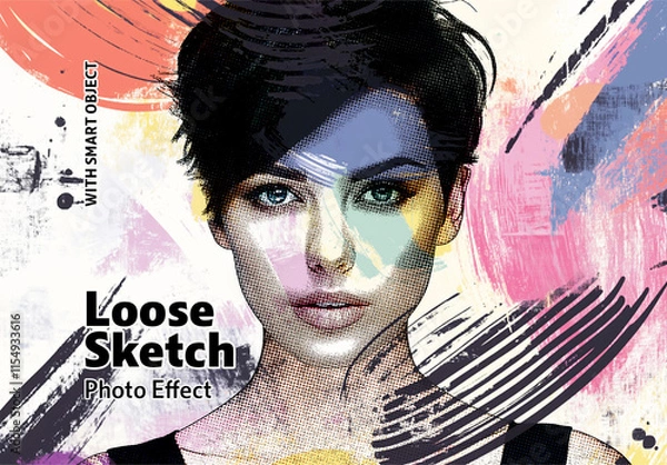 Obraz Loose Sketch Photo Effect