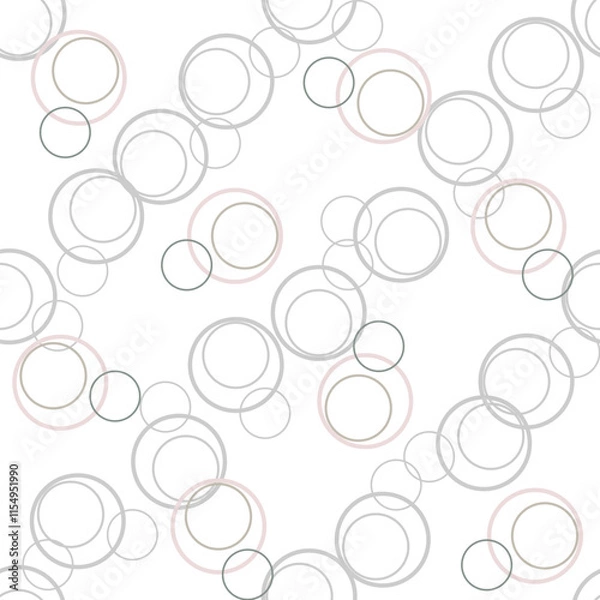 Fototapeta Gray bubble in white seamless pattern