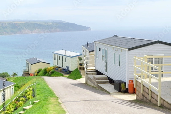 Fototapeta Beer Head Caravan Park near village Beer in Devon, England
