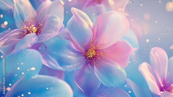 Fototapeta background with flowers