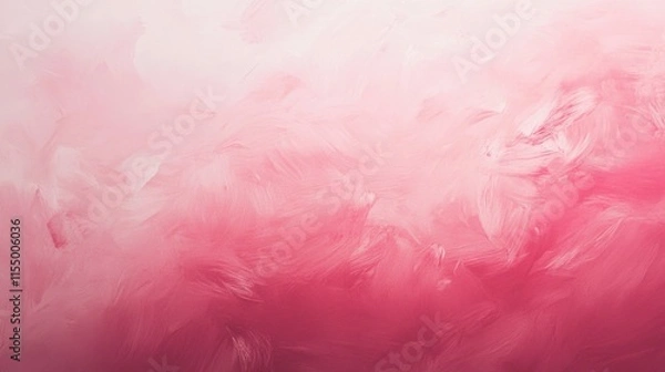 Fototapeta A soft pink gradient background with faint heart shapes, perfect for Valentine Day designs.