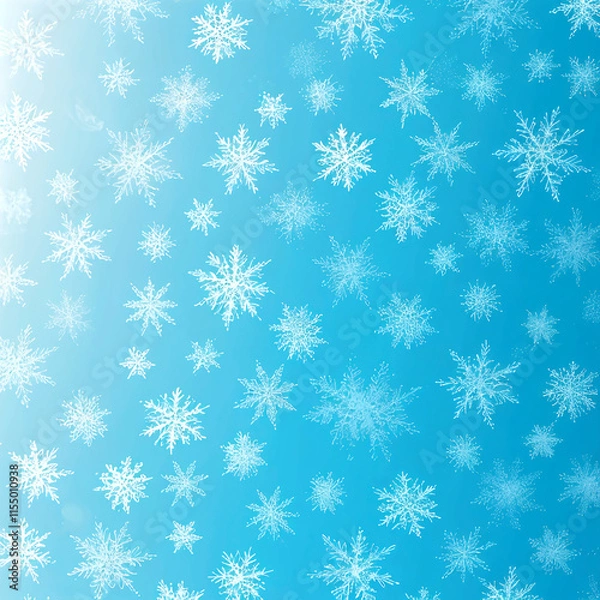 Fototapeta seamless pattern with snowflakes