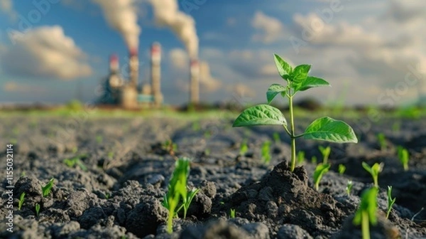 Fototapeta Climate Action: Addressing climate change by promoting education, advocating for policy changes, and implementing emission reduction strategies for a healthier planet.
