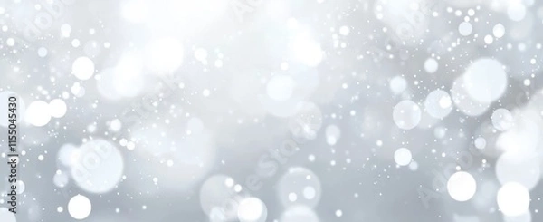 Fototapeta Soft White Bokeh Background with Delicate Light Dots Creating a Dreamy Atmosphere for Stunning Visuals in Photography and Design Projects