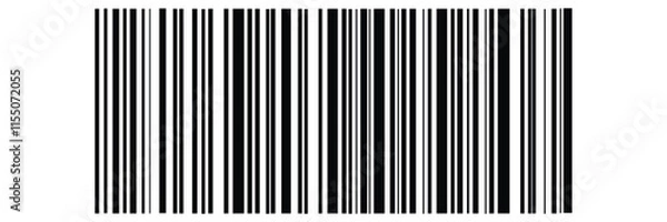Fototapeta Bar code. Barcode illustration. Editable color. isolated on white background. vector illustration.