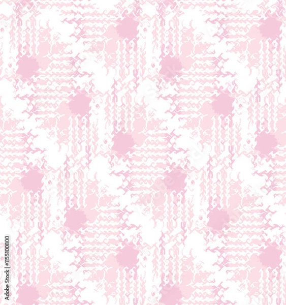 Obraz seamless pattern with pink Geometrical textured pattern background