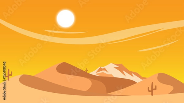 Obraz Desert landscape. Dunes. Nature background.