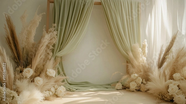 Obraz Photography backdrop for weddings, portraits, maternity shoots, and events, featuring elegant designs, floral accents, and unique styles