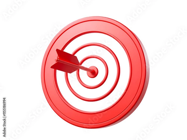 Obraz target with red arrow