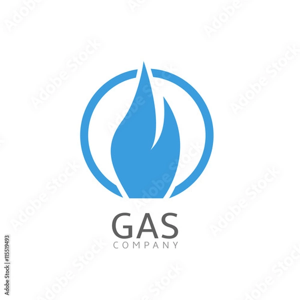 Fototapeta Gas company logo