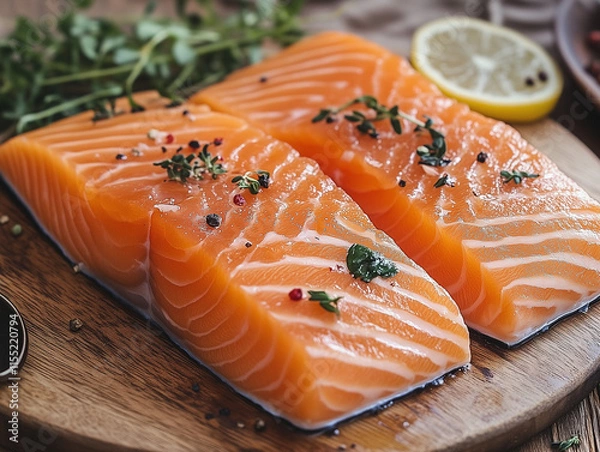 Obraz fresh salmon fillet
