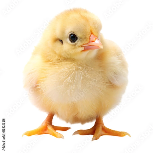 Obraz baby chicken isolated on white