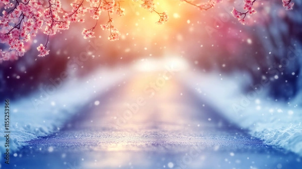 Fototapeta abstract background with bokeh