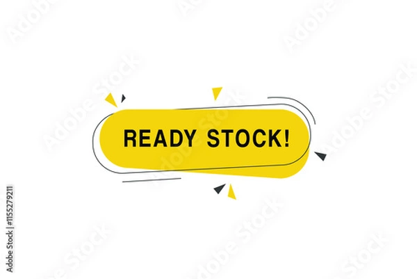 Fototapeta Ready stock banner vector modern label element design. web or marketing.