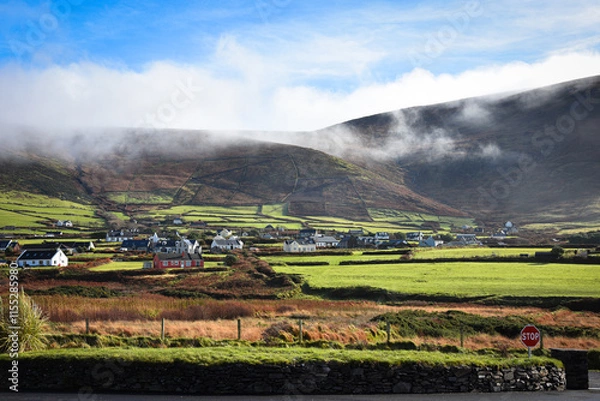Obraz village landscape