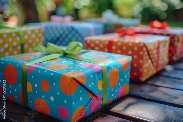 Obraz colorful gift boxes