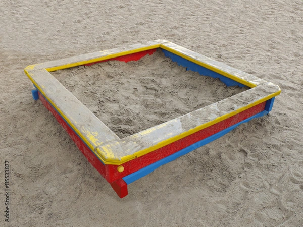 Obraz Children's sandbox in the yard