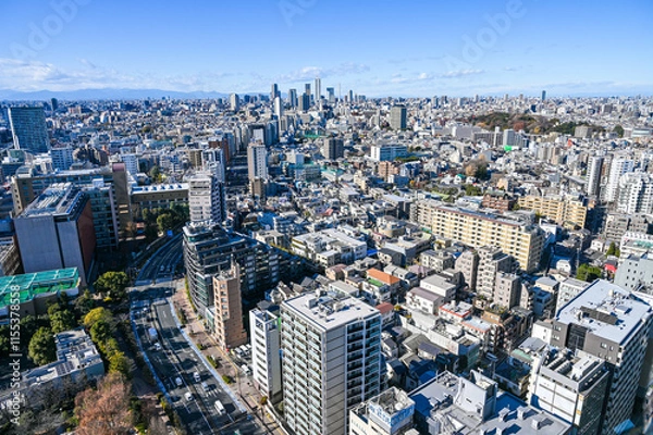 Fototapeta 東京の都市風景