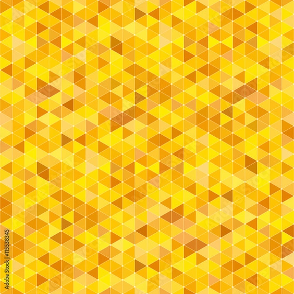 Fototapeta Vector background with yellow triangles