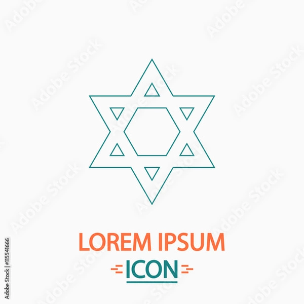 Fototapeta David Star computer symbol