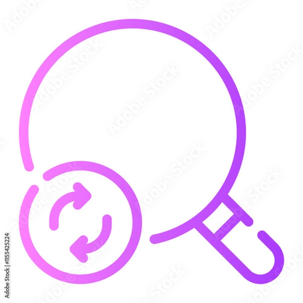 Fototapeta sync gradient icon