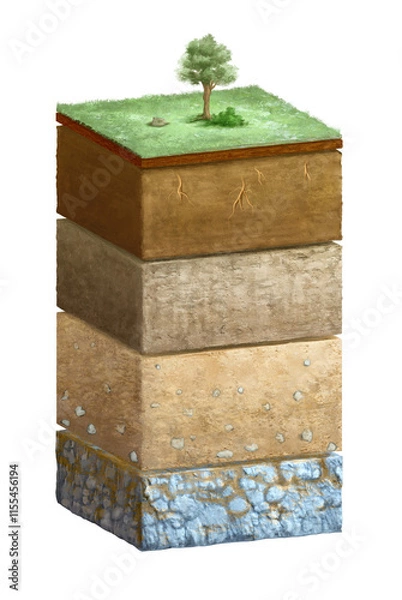 Obraz Layers of soil
