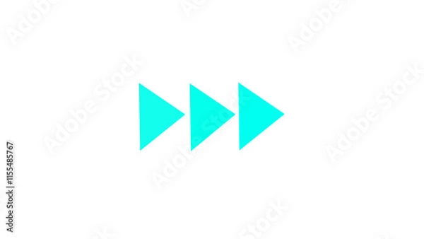 Fototapeta Music audio video fast forward icon.