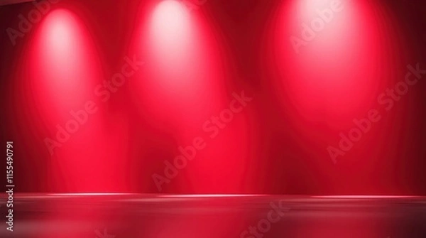 Fototapeta red background with spotlight