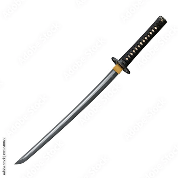 Fototapeta Katana sword isolated on transparent background png