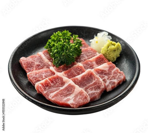 Fototapeta Beef isolated on transparent background 