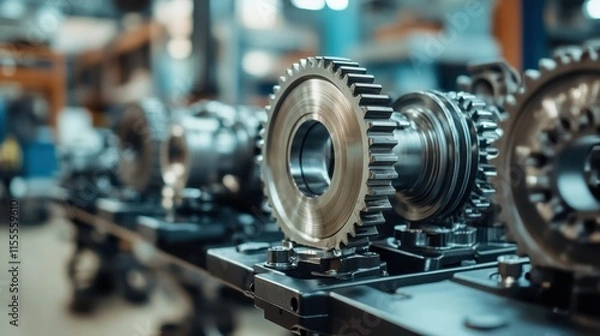 Fototapeta Modern Equipment in Working Environment with Bright Lighting