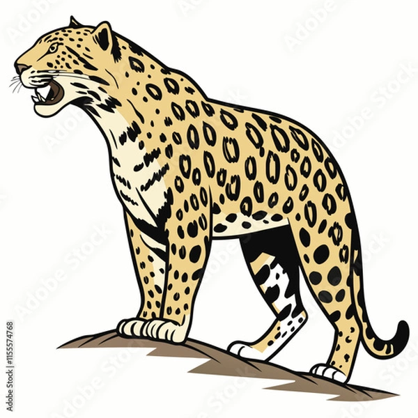 Obraz "Jaguar digital product, sleek design, premium quality for creative projects, perfect for stock imagery."