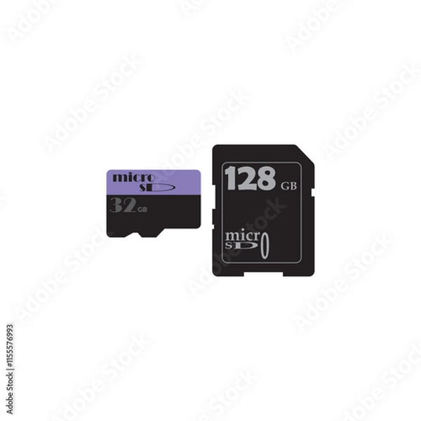 Fototapeta MEMORY CARD ICON