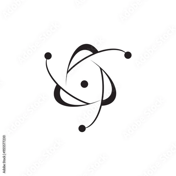 Fototapeta ATOM MOLECULE SCIENCE ICON