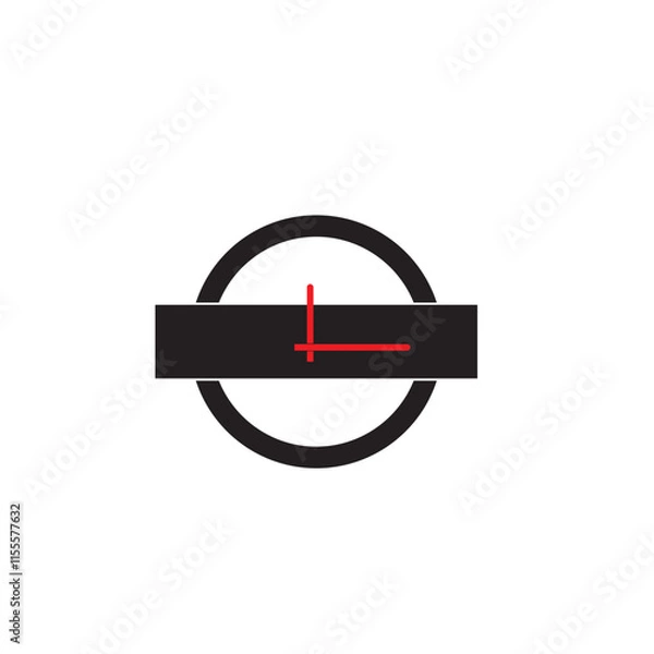 Fototapeta MODERN WALL CLOCK ICON