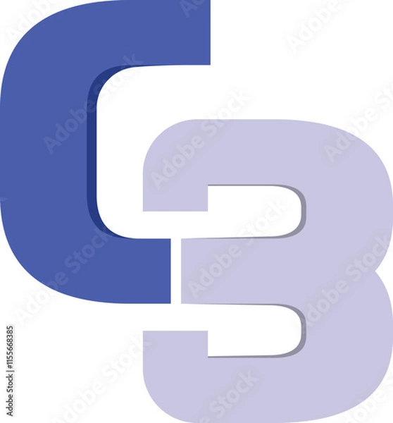 Obraz CB Logo Design, Alphabet Logo Design, Corporate Logo Design, Logo Design for company.