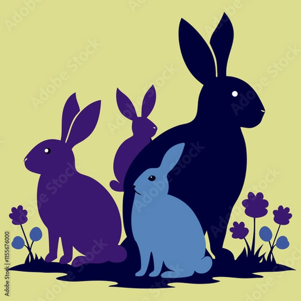 Obraz easter bunny in grass