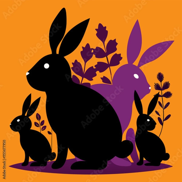 Obraz easter bunny in grass