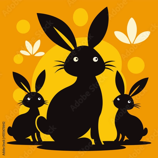 Obraz easter bunny in grass