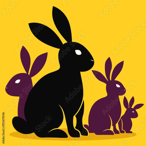 Obraz easter bunny in grass