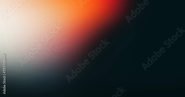 Fototapeta abstract background red orange gold gradient light streaks grainy texture art design mood atmosphere