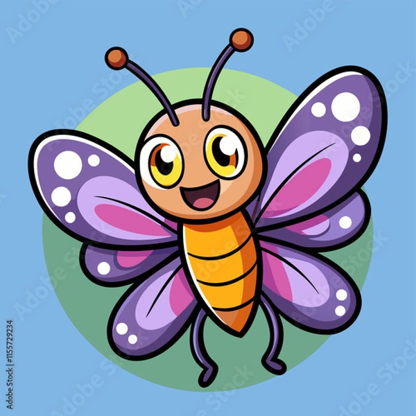 Obraz butterfly cartoon