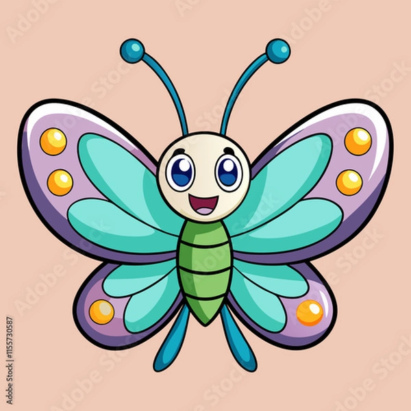 Obraz butterfly cartoon