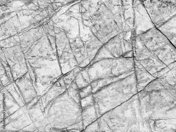 Fototapeta White stone with cracks texture
