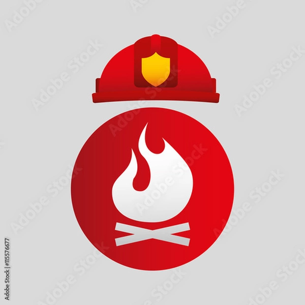 Obraz firefighter job icon