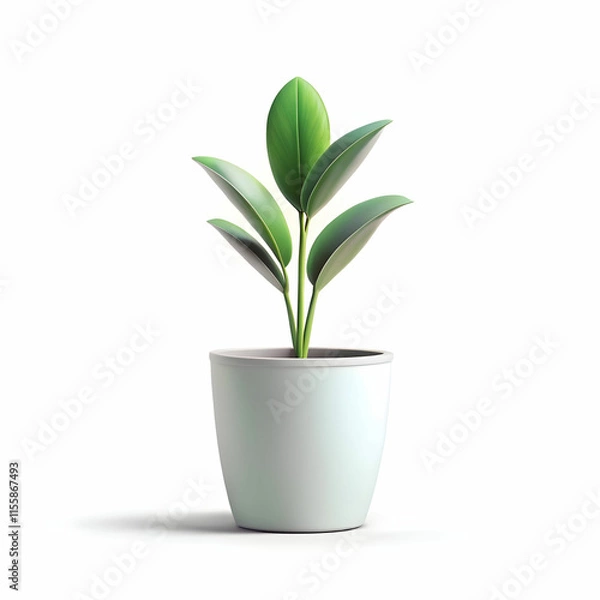 Obraz A simple, elegant minimalist plant