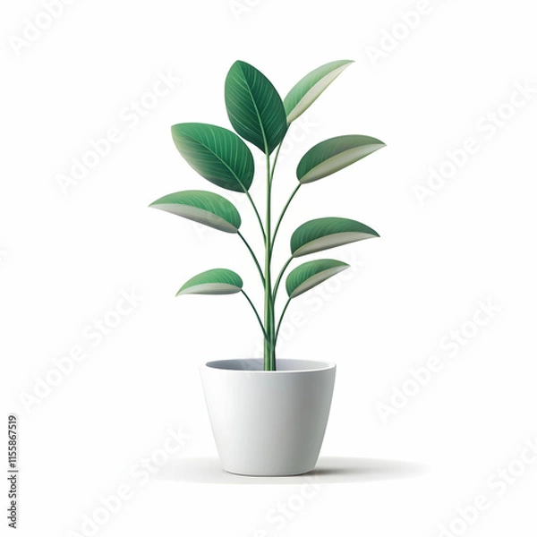 Obraz A simple, elegant minimalist plant