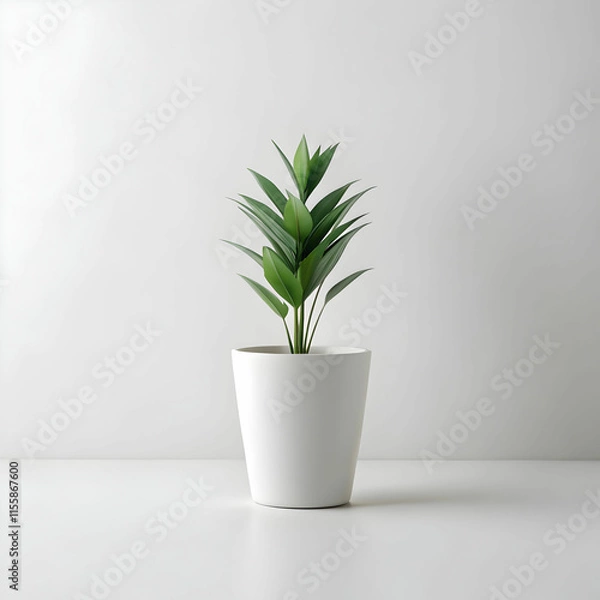 Obraz A simple, elegant minimalist plant